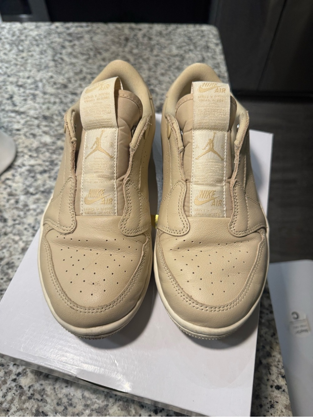 Nike Air Jordan Low Top Sneakers in Beige